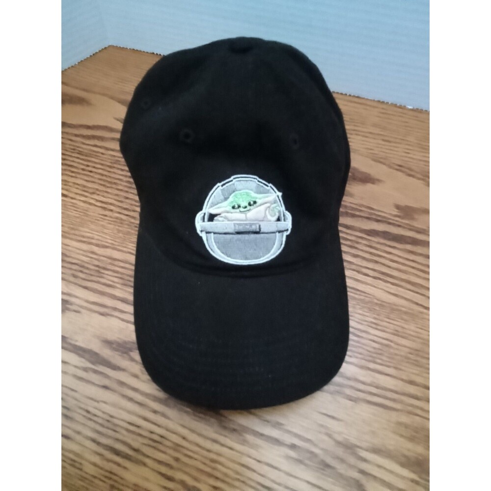 Star Wars Grogu hat Adjustable One Size Strap Mandalorian Baby yoda black